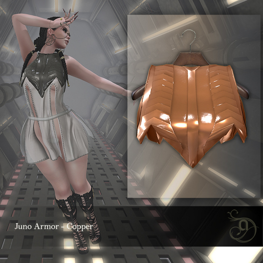 Second Life Marketplace AtaMe Juno Armor Copper Maitreya, Legacy